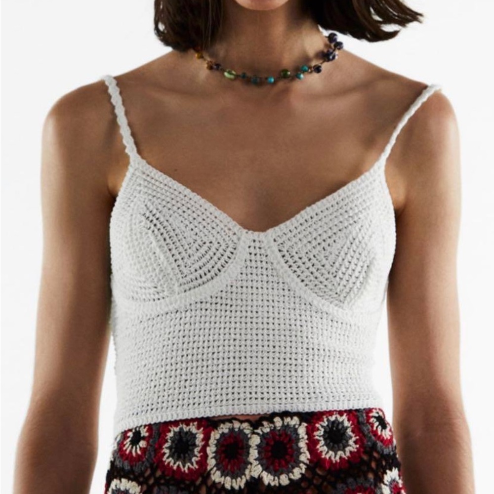 NWT Zara crochet crop top